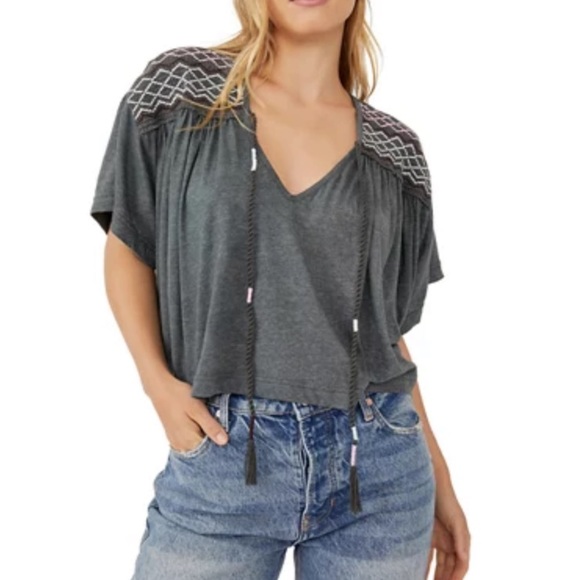 Free People Tops - Free People Market T-shirt Peasant Top